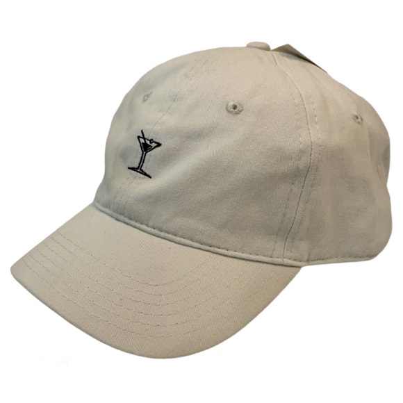 Concept One Accessories - Martini Embroidered Unisex Adjustable Cap Unisex